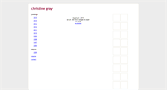Desktop Screenshot of christinegray.com